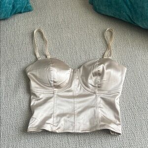 Satin Bustier Top